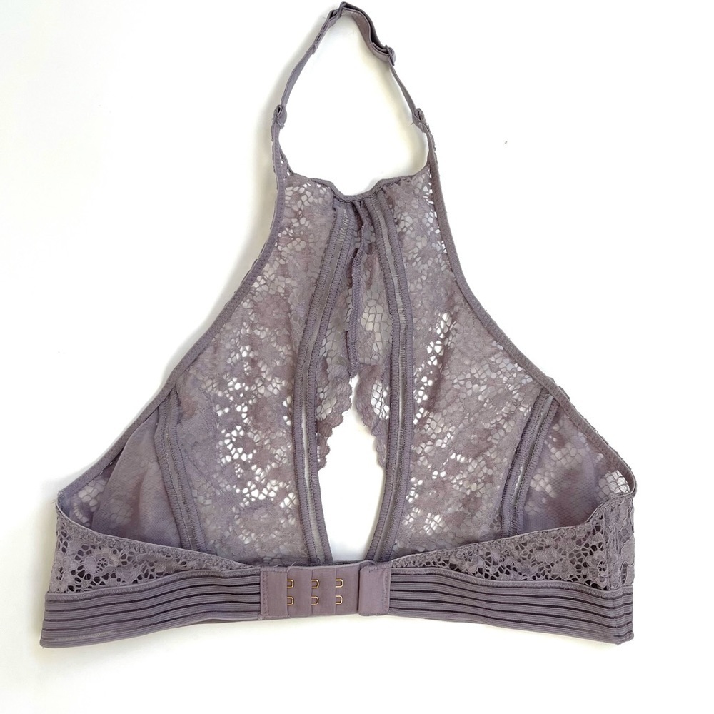Victoria’s Secret lavender lace high neck halter bralette - Picture 4 of 7